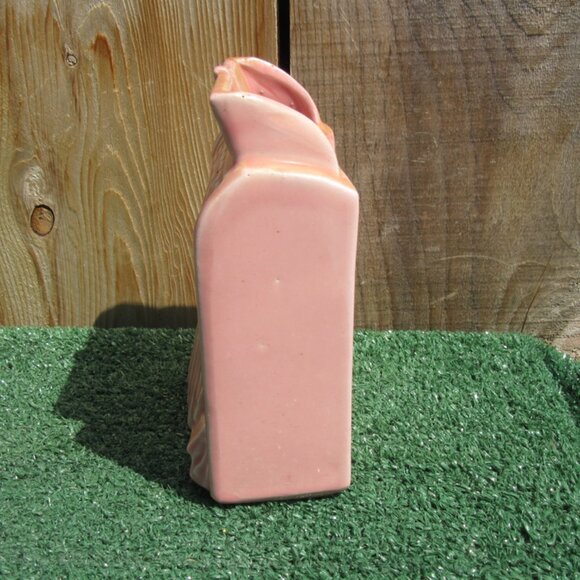 Vintage McCoy Pottery Pink US Mailbox Wall Letters Mail Holder Pocket Planter - Picture 2 of 7